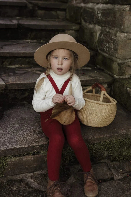 Footed Tights Maple Leaf