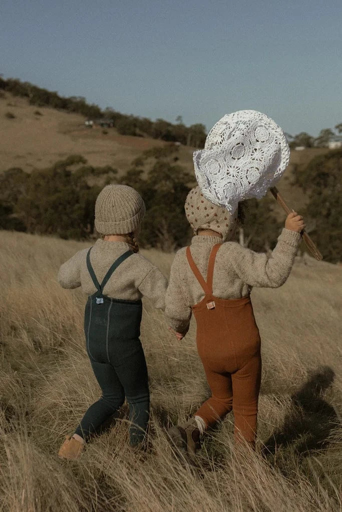 Wooly Footless Tights Blue Sapphire