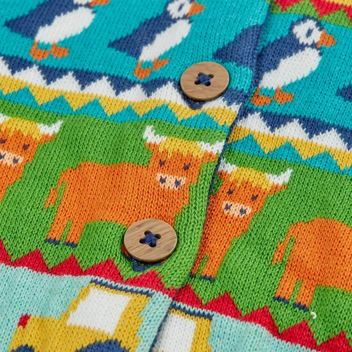 Robyn Fairisle Cardigan Farm Fair Isle