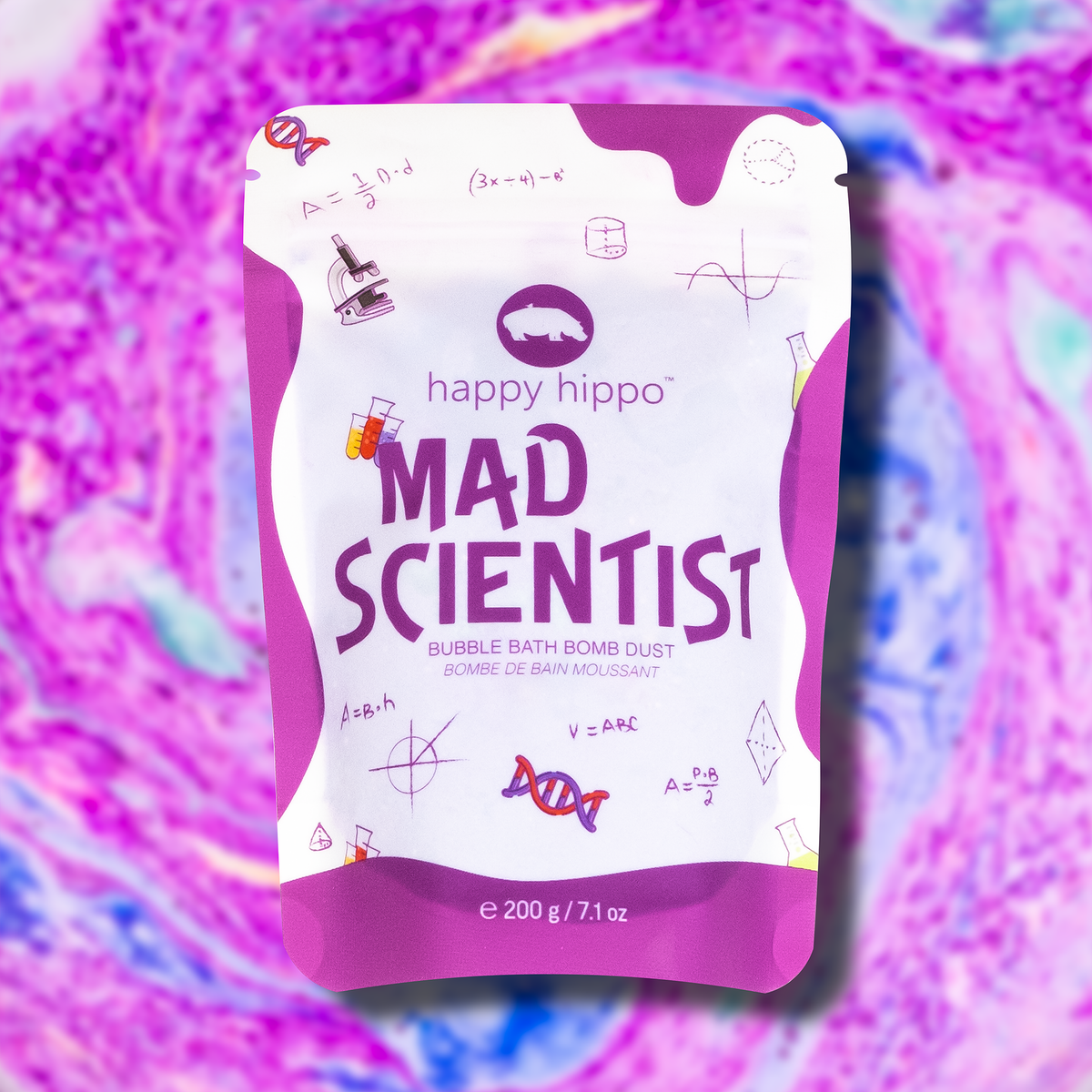 Happy Hippo Mad Scientist Bubble Bomb Dust