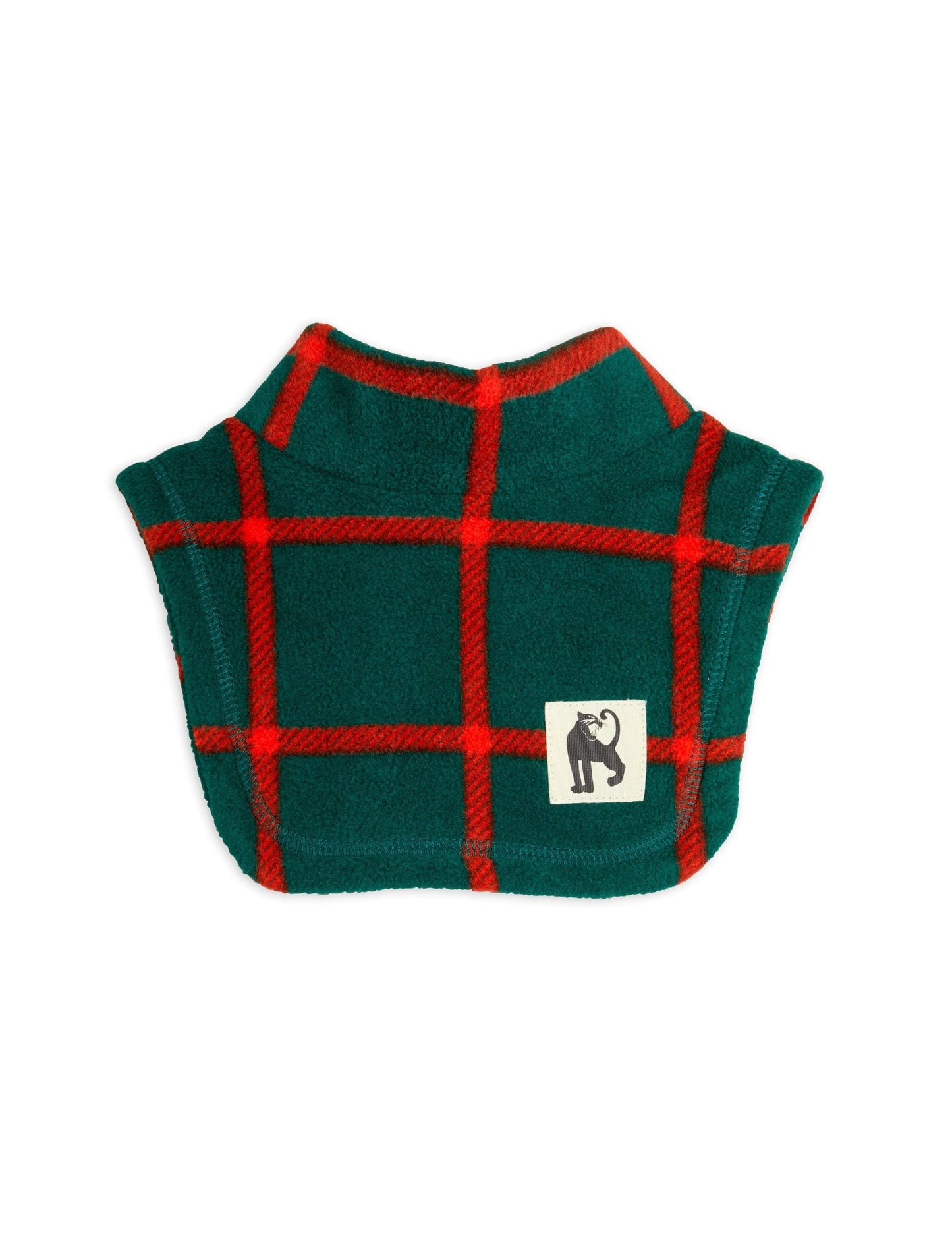 Plaid Fleece Turtleneck