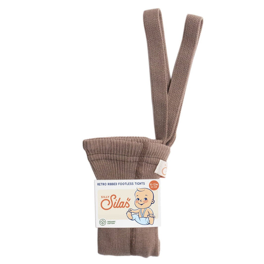 Footless Cotton Tights Granola