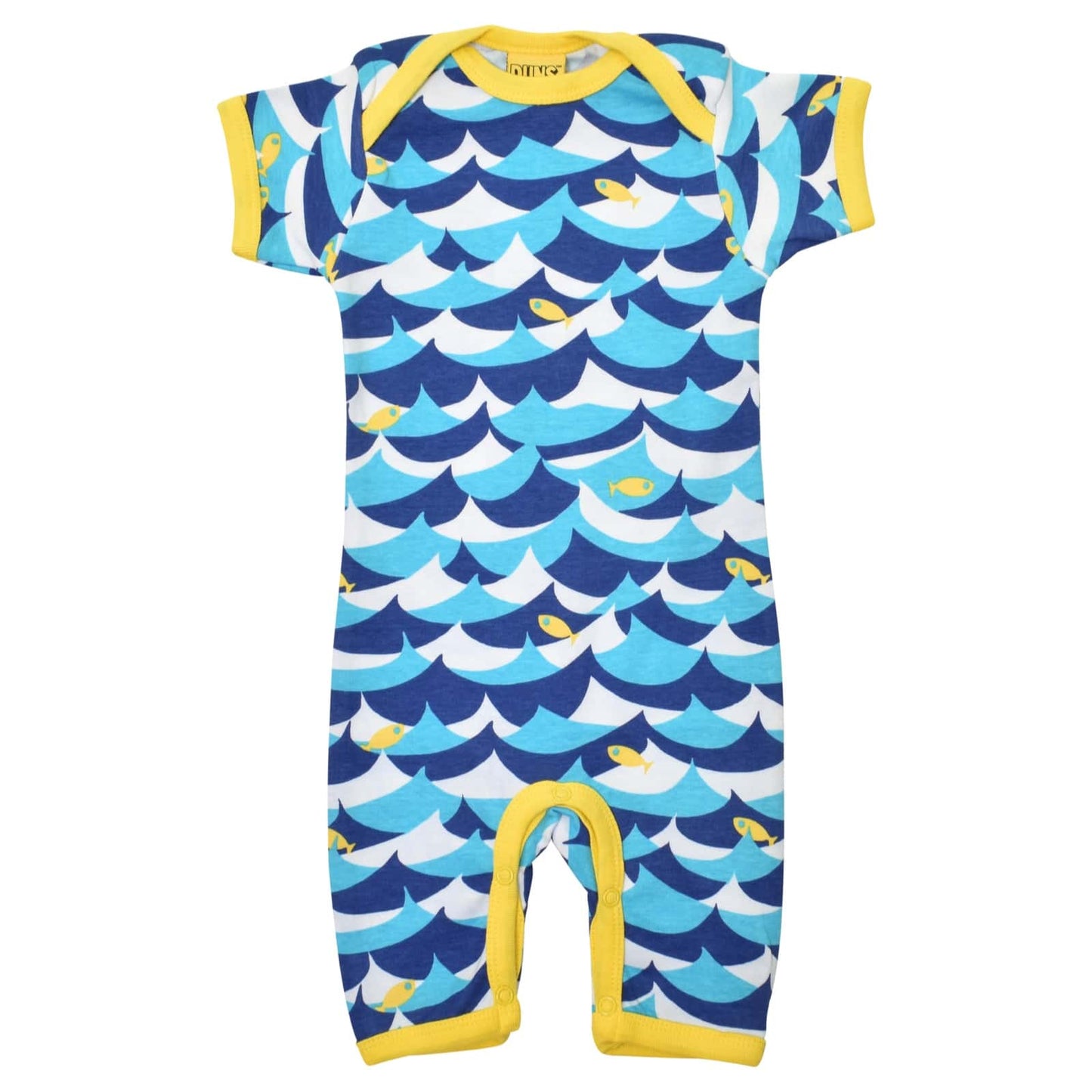 DUNS Wave And Fish Summer Suit Blue