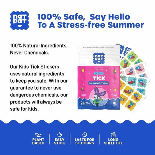 NatPat Trailpatch - Tick Repellent Stickers (24 Pack)