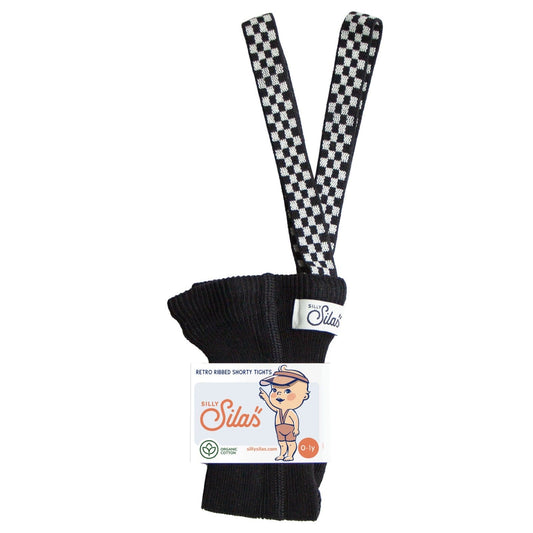 Shorty Cotton Tights Classic Black Checked