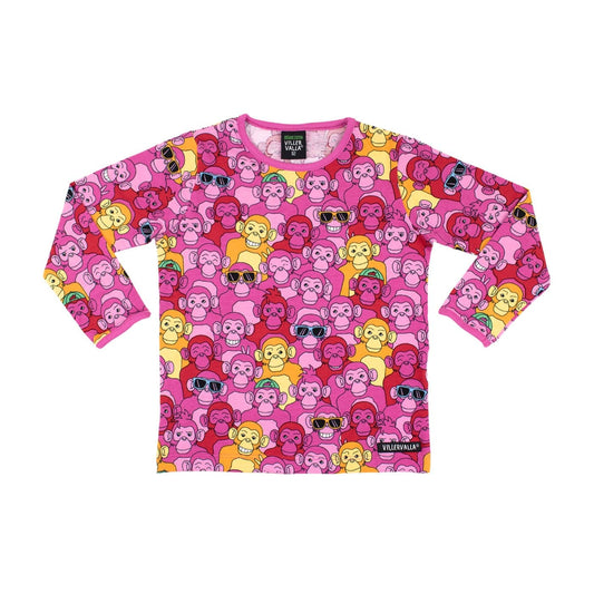 Happy Chimpz Long Sleeve Shirt Rose