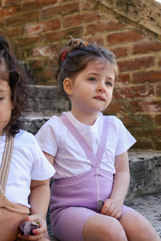 Shorty Cotton Tights Lavender