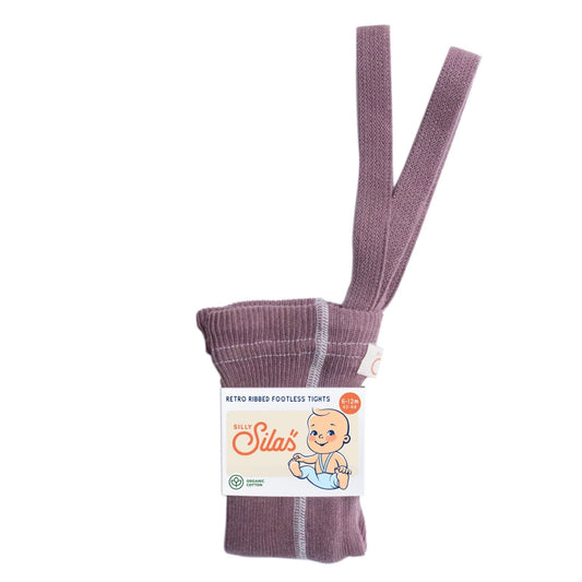 Footless Cotton Tights Acai