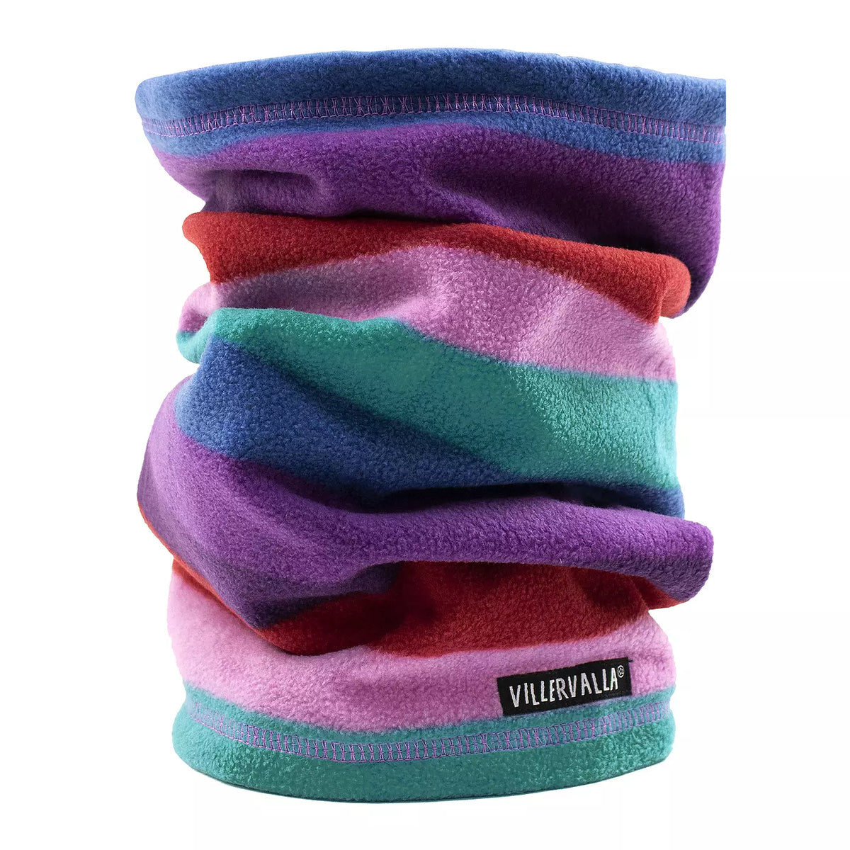 Villervalla Fleece Tube Scarf Multistripe Serengeti