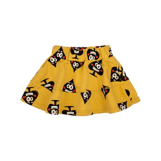 Ace Of Spades Skirt Yellow
