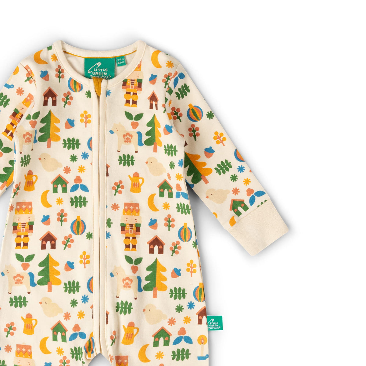 Toy Box Zip Organic Babygrow