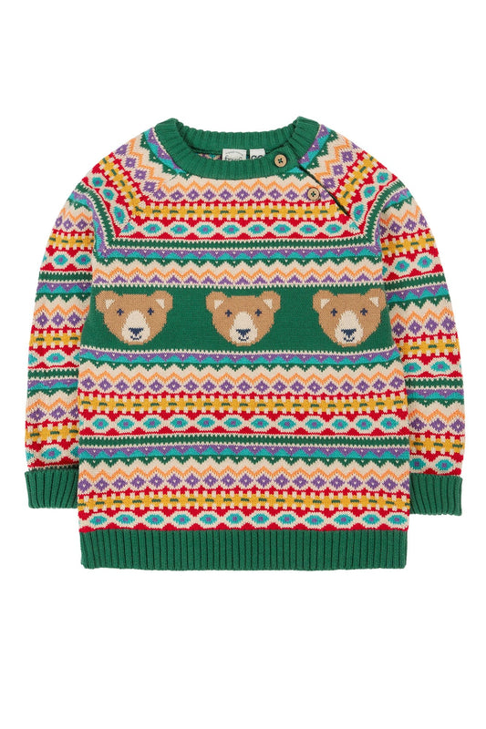 Fowey Bear Fairisle Knitted Jumper