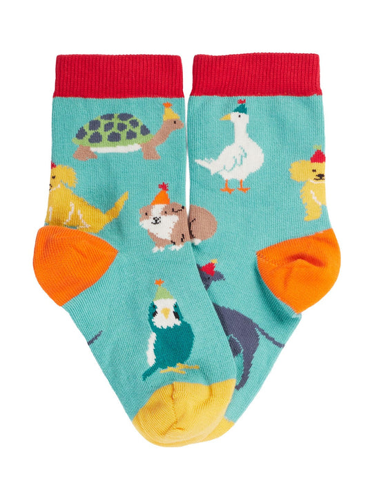 Frugi Rock My Socks 3 Pack Paw-Ty Time