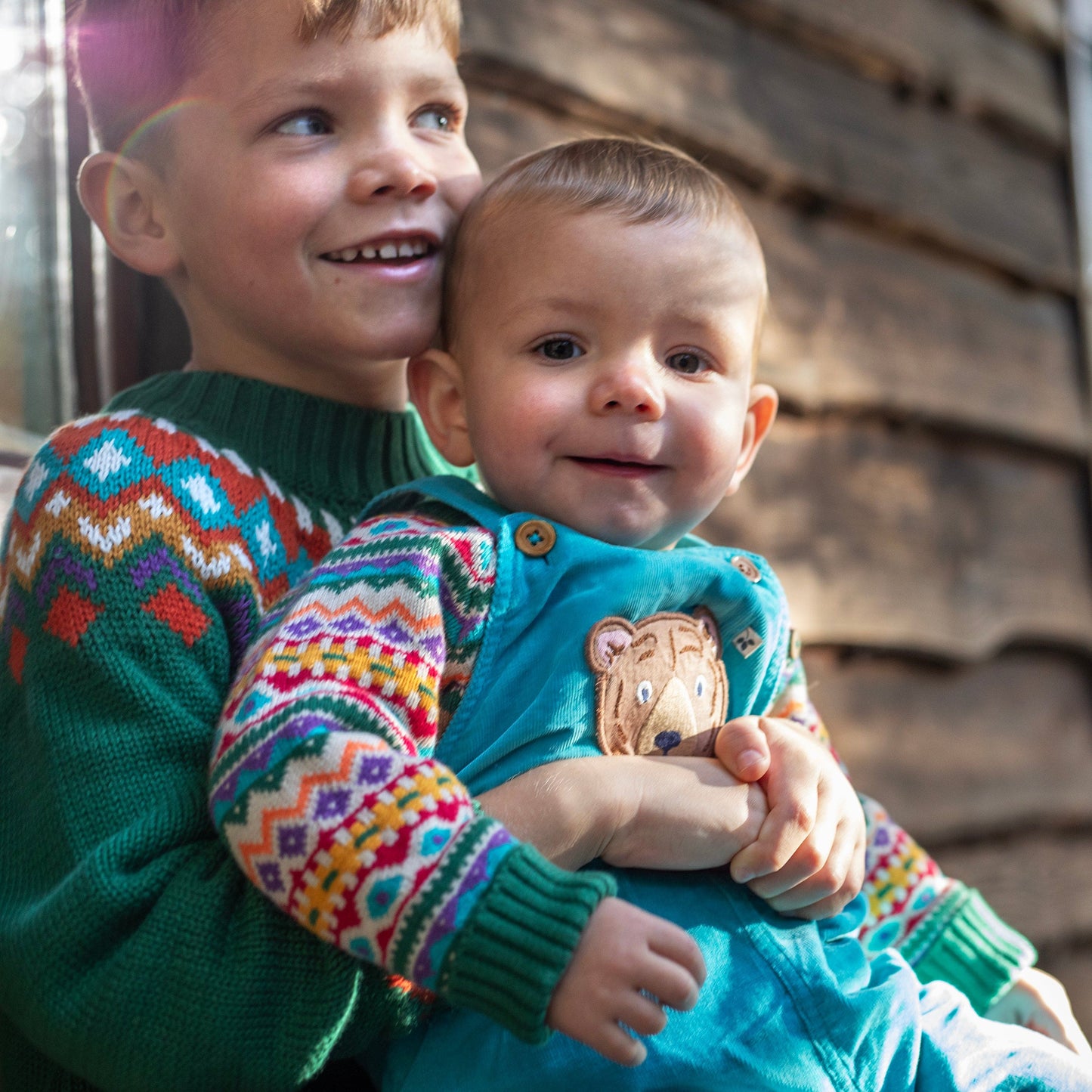Fyfe Knitted Jumper Holly Green Fair Isle