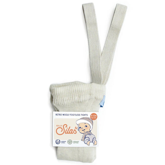 Wooly Footless Tights Cream Blend