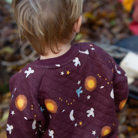 Flying Birds Quilted Sweatshirt