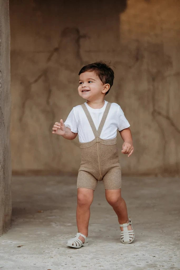 Shorty Cotton Tights Peanut Blend