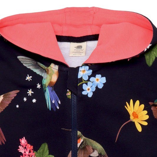 Hummingbirds Around Flowers Hoodie
