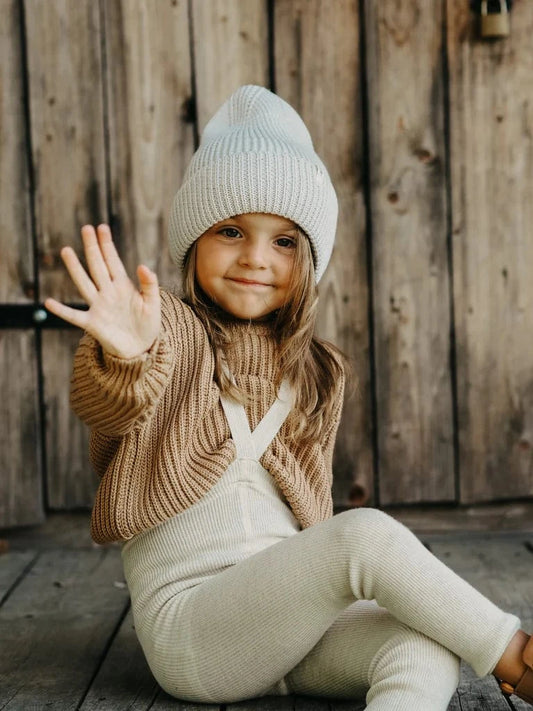 Wooly Footless Tights Cream Blend