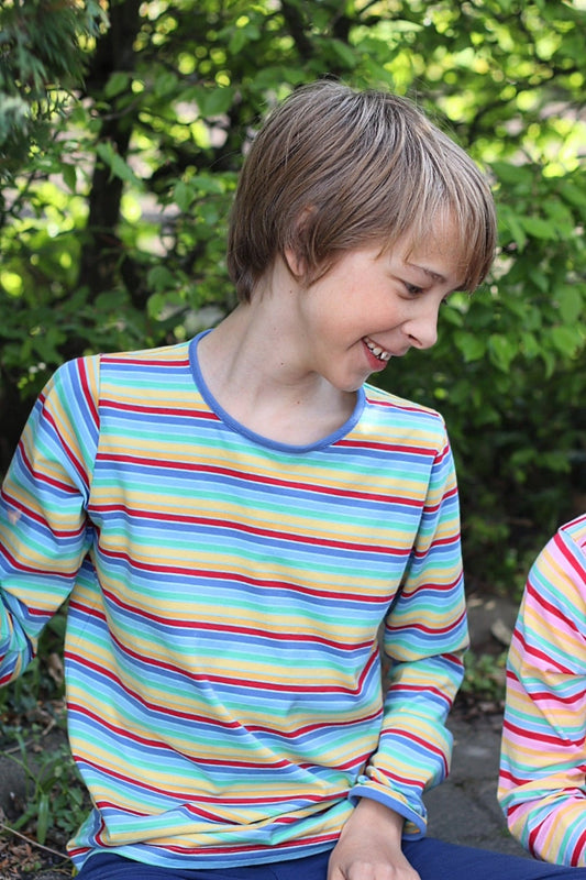 Long Sleeve Shirt Nautic Mulți Stripe