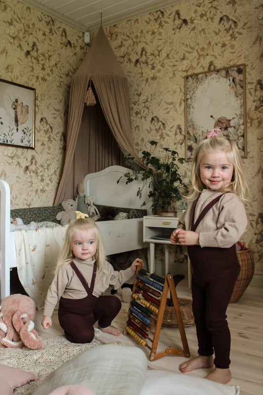 Footless Cotton Tights Fig Blend