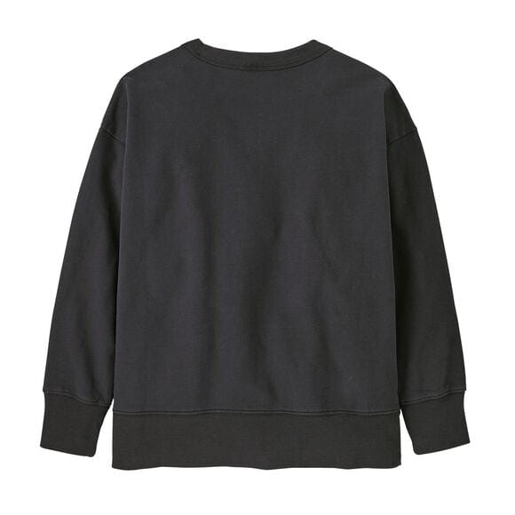 Kids' Crewneck Sweatshirt P-6 Outline: Ink Black