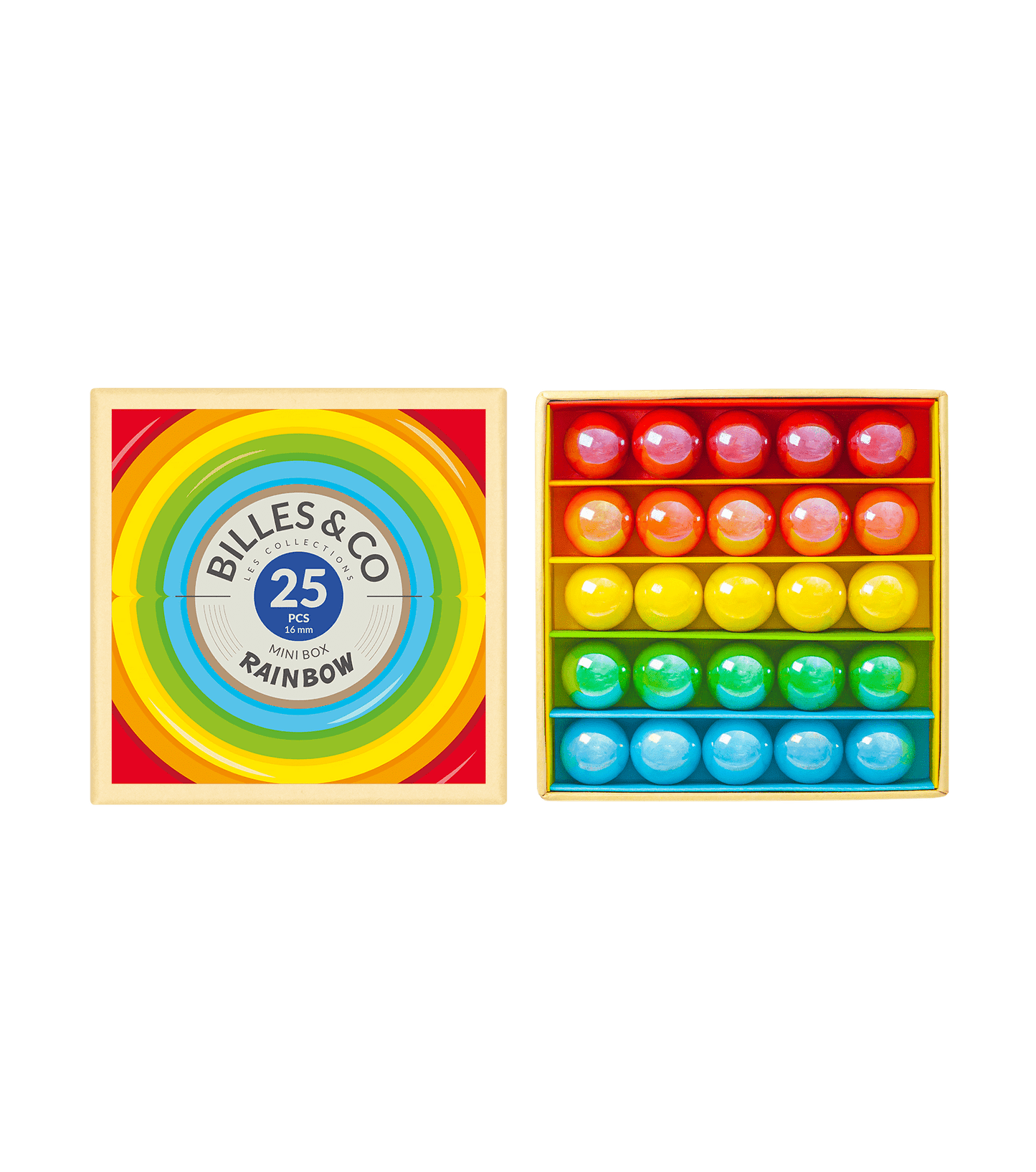 Rainbow Marbles Mini Box - 25 Pack