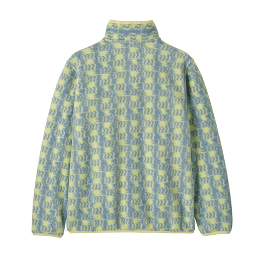 Kids' Lightweight Synchilla® Snap-T® Fleece Pullover Hut Tripper Label: Sun Quilt Blue Sage