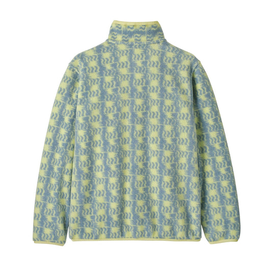 Kids' Lightweight Synchilla® Snap-T® Fleece Pullover Hut Tripper Label: Sun Quilt Blue Sage