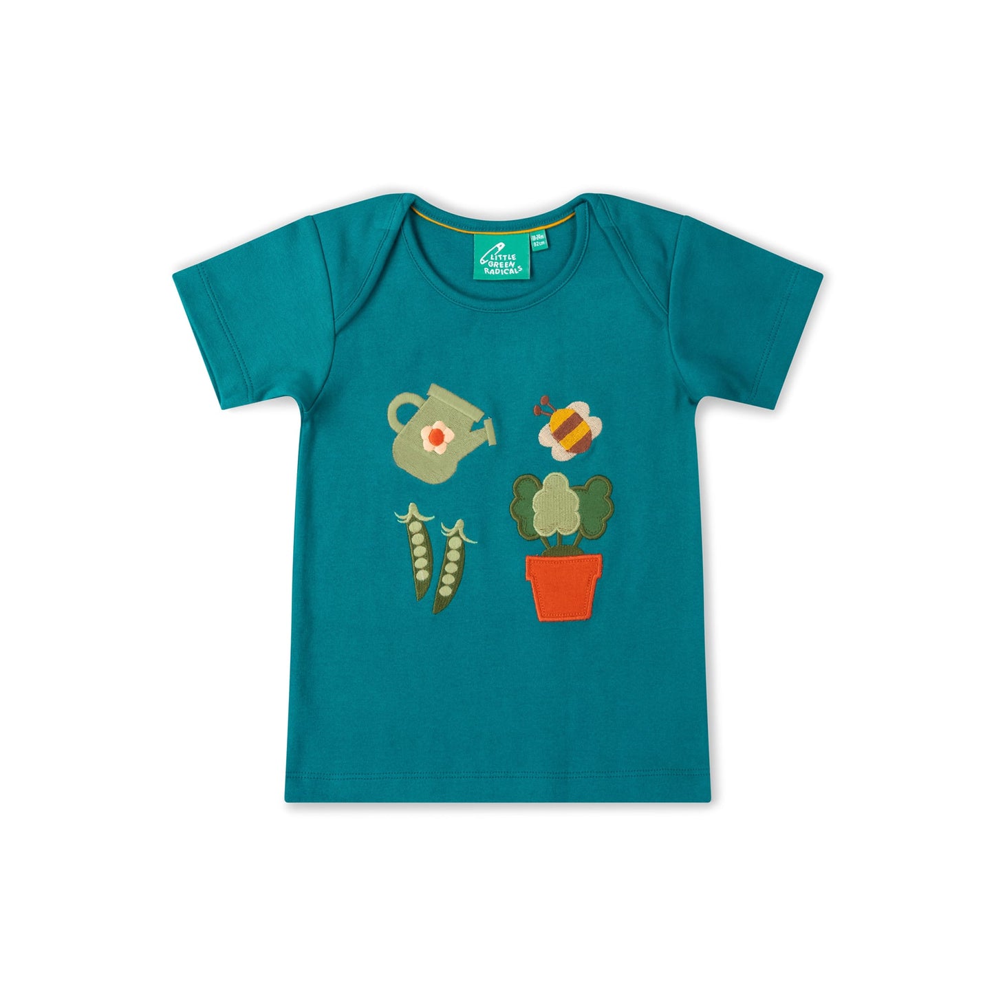 Little Green Radicals Spring Garden Organic Short Sleeve T Shirt