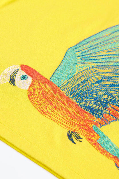 Carson Macaw Embroidery Short Sleeve Shirt