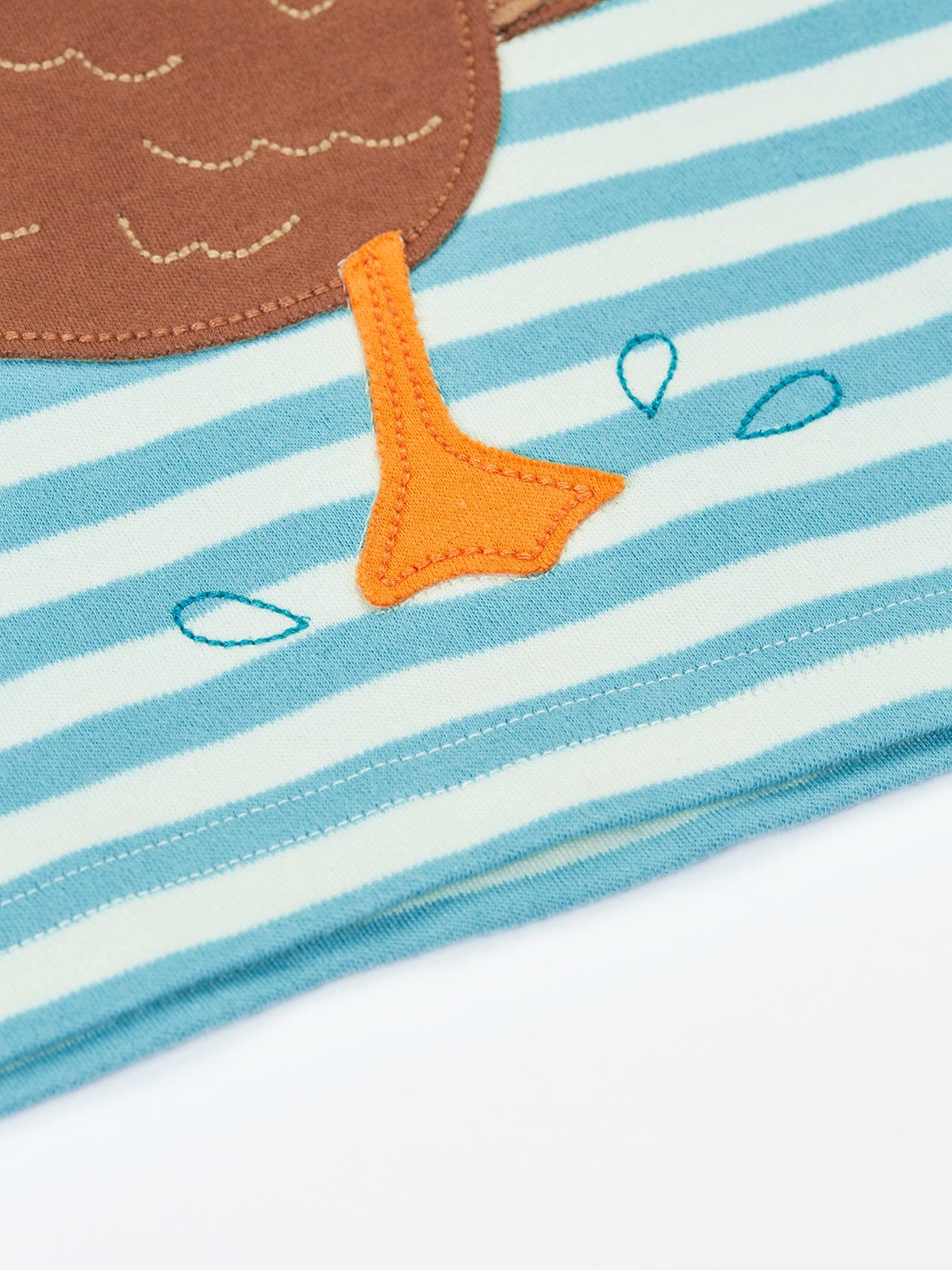 Frugi Sid Circular T-shirt Lichen Stripe/Duck