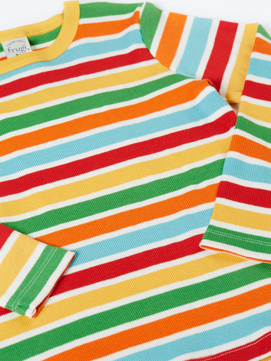 Rainbow Rib Top Happy Rib Stripe