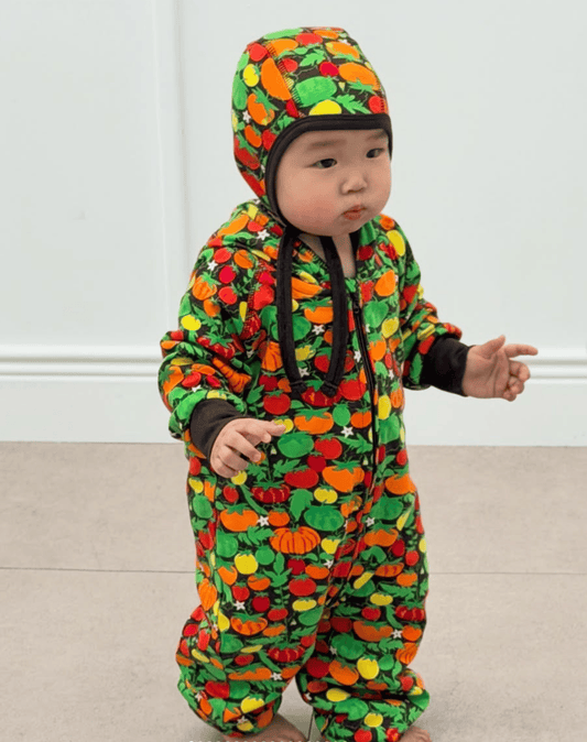 DUNS Hooded Suit Tomatoes Dark Brown