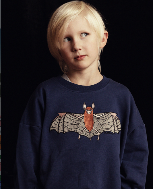 Mini Rodini Bat Embroidered Sweatshirt