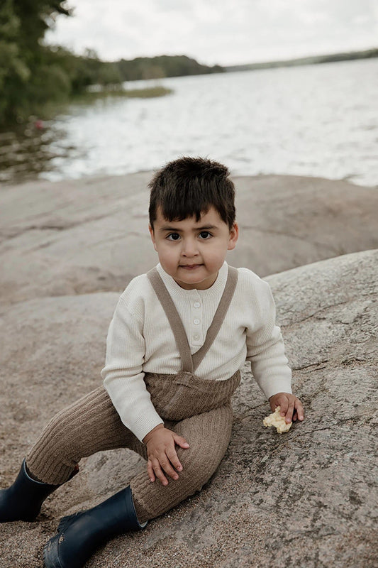 Granny Teddy Oyster Grey Footed