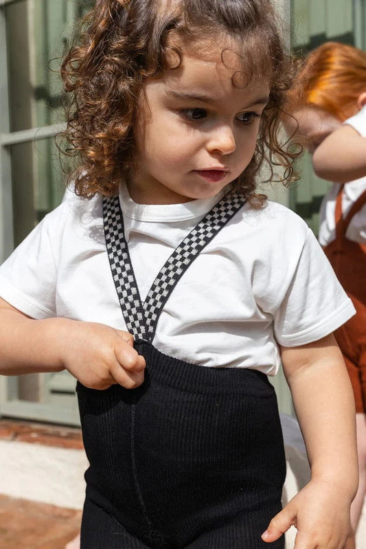 Shorty Cotton Tights Classic Black Checked