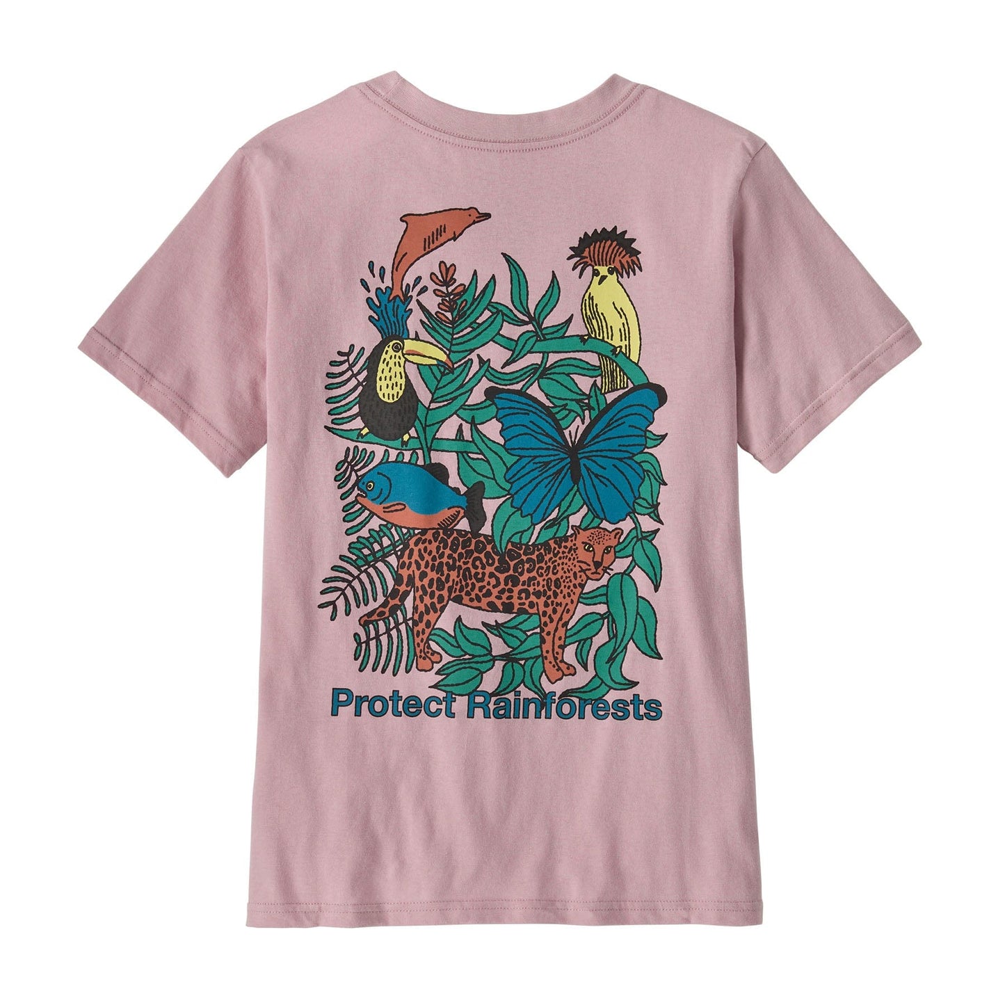 Kids' Graphic T-Shirt Protect Rainforests: Quiet Violet