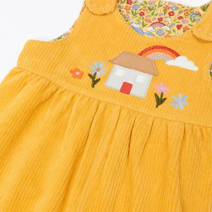 Catrin Reversible Dungarees Bumble/ Highland Houses
