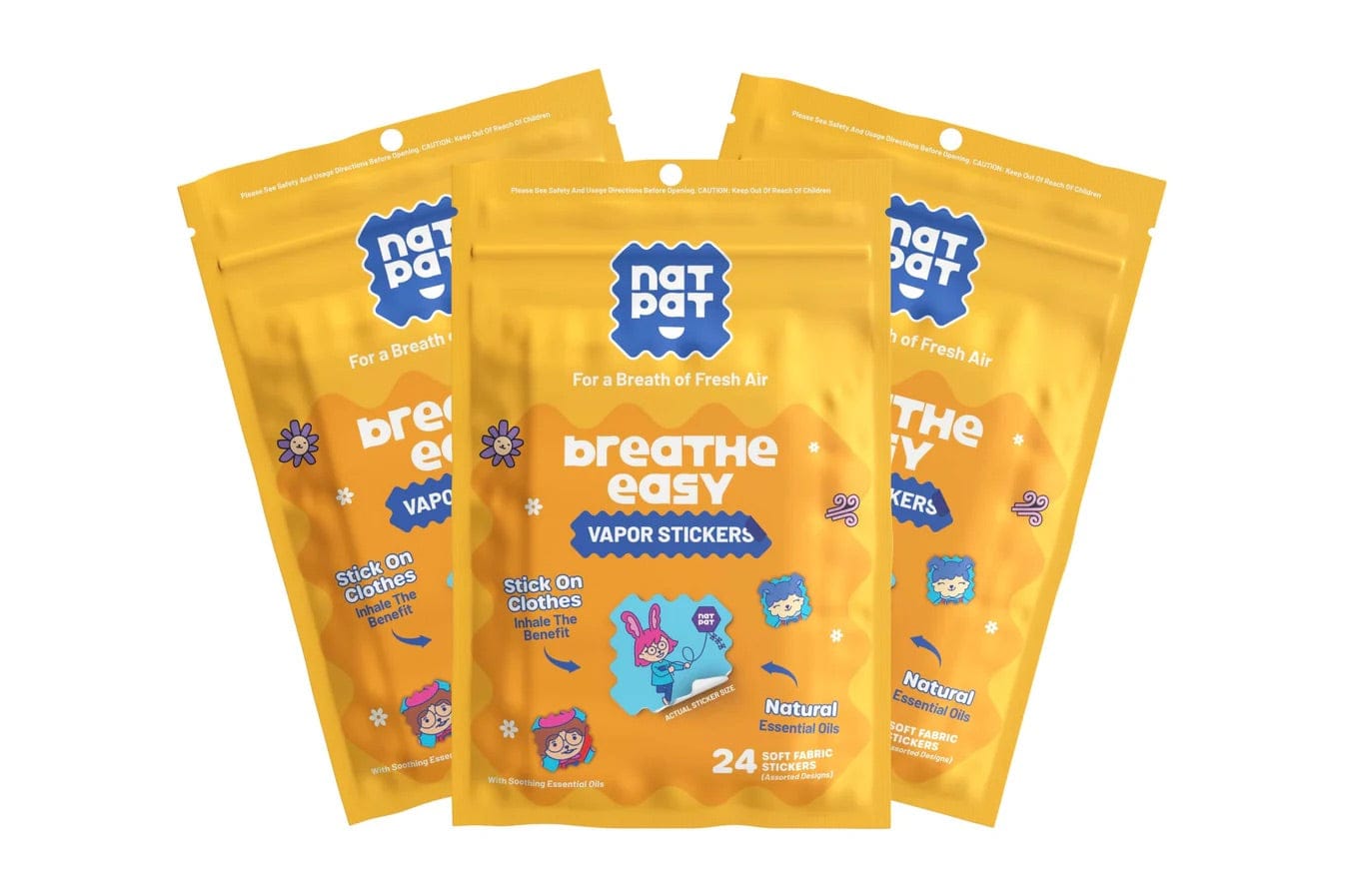 Breathe Easy Stickers - Congestion Relief (24 pack)