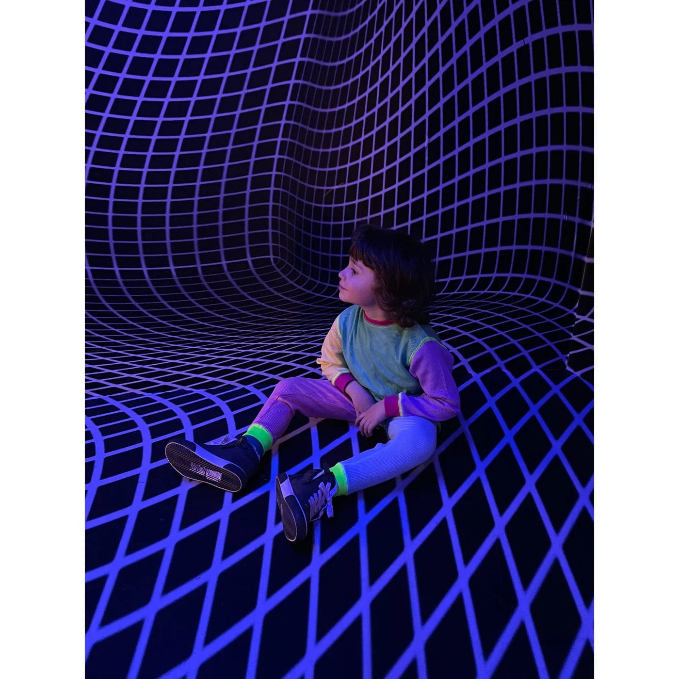 90's Neon Waffle Cotton Set