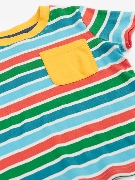 Frugi Piran Pocket T-Shirt Summer Breton