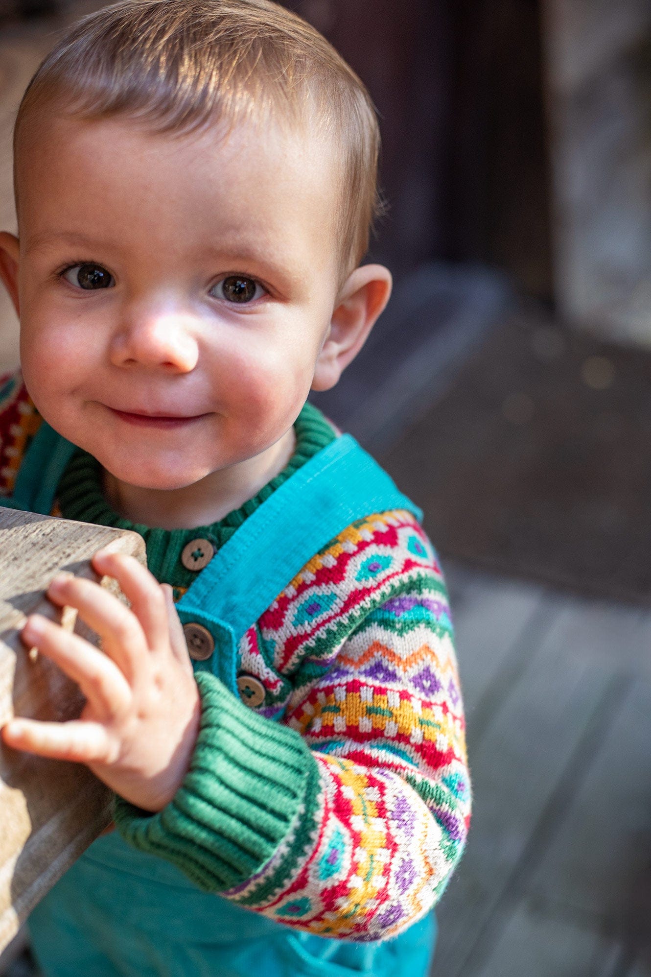 Fowey Bear Fairisle Knitted Jumper