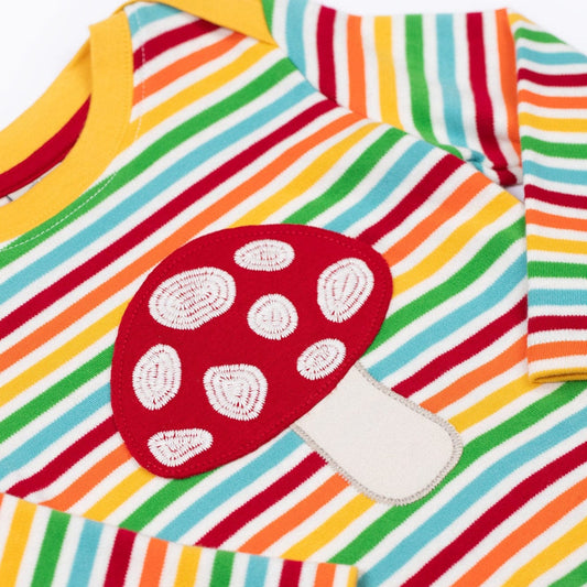 Orion Appliqué Top Bright Rainbow Breton/Fun-Guy