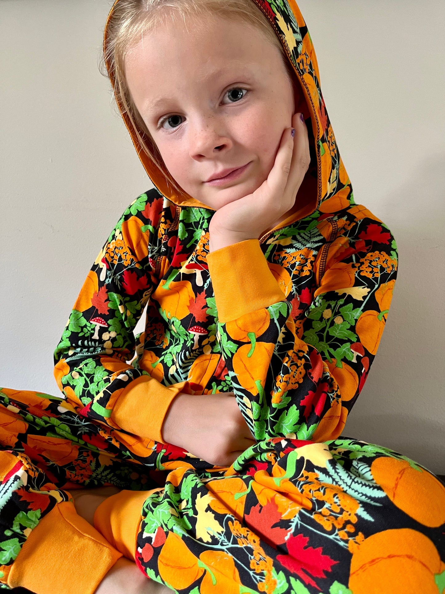 Autumn Garden Hooded Suit (only 2 to 4 Years left)