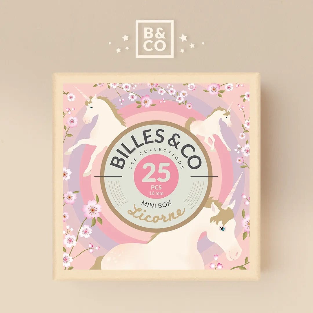 Unicorn Marbles Mini Box - 25 Pieces