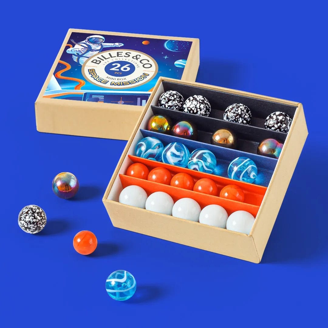Space Mission Marbles Mini Box - 26 Pack