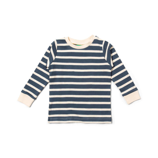 Midnight Blue Striped Long Sleeve Shirt