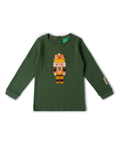 Little Green Radicals Toy Box Appliqué Long Sleeve T-Shirt