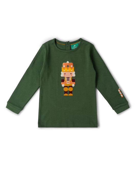 Little Green Radicals Toy Box Appliqué Long Sleeve T-Shirt